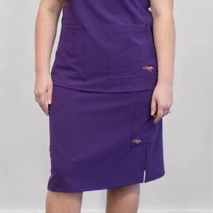 C. Saucy Purple Scrub Skirt